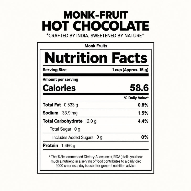 Monk Fruit Hot Chocolate